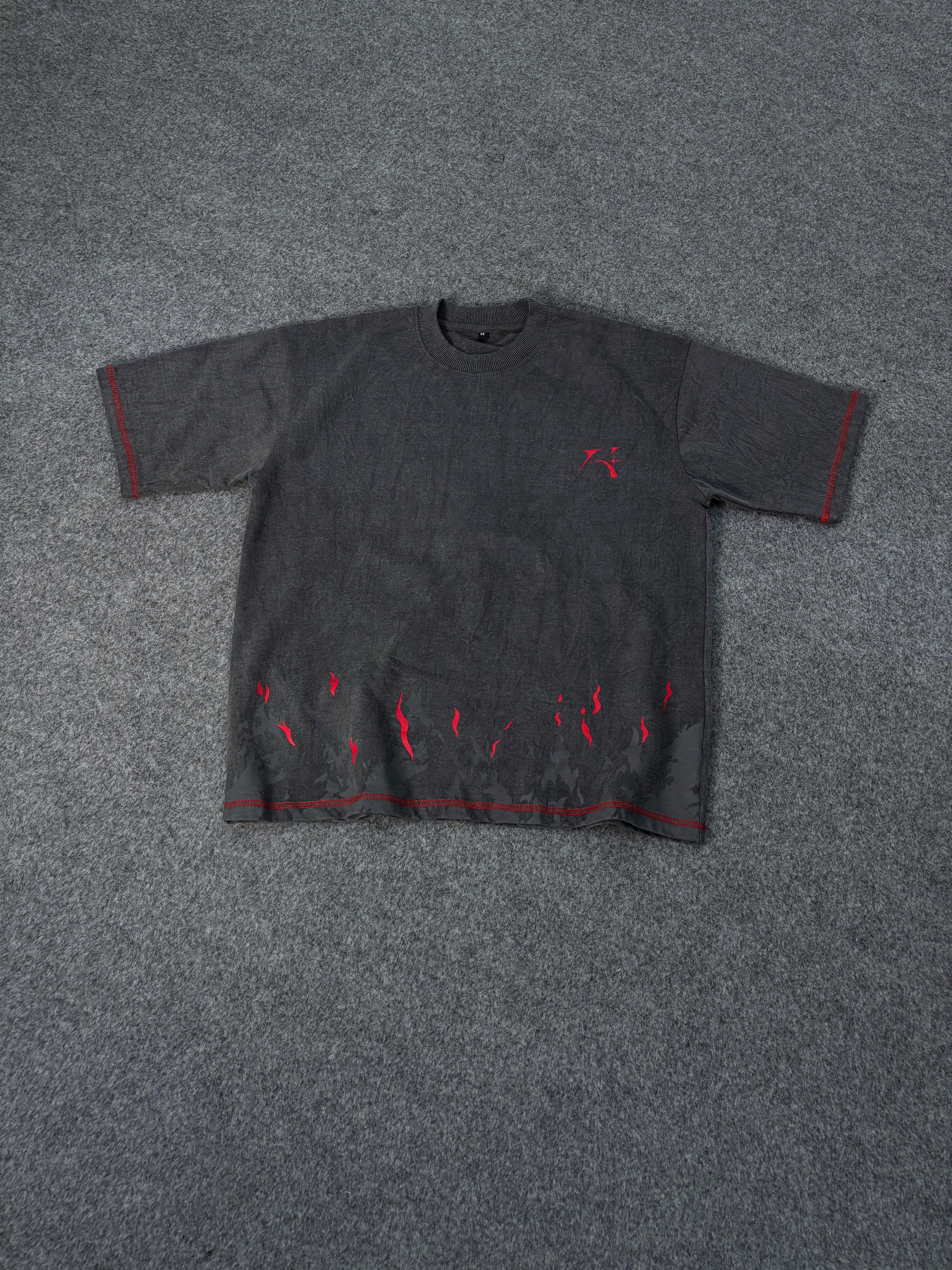 MIGHT GUY RED BEAST OVERSIZED T-SHIRT