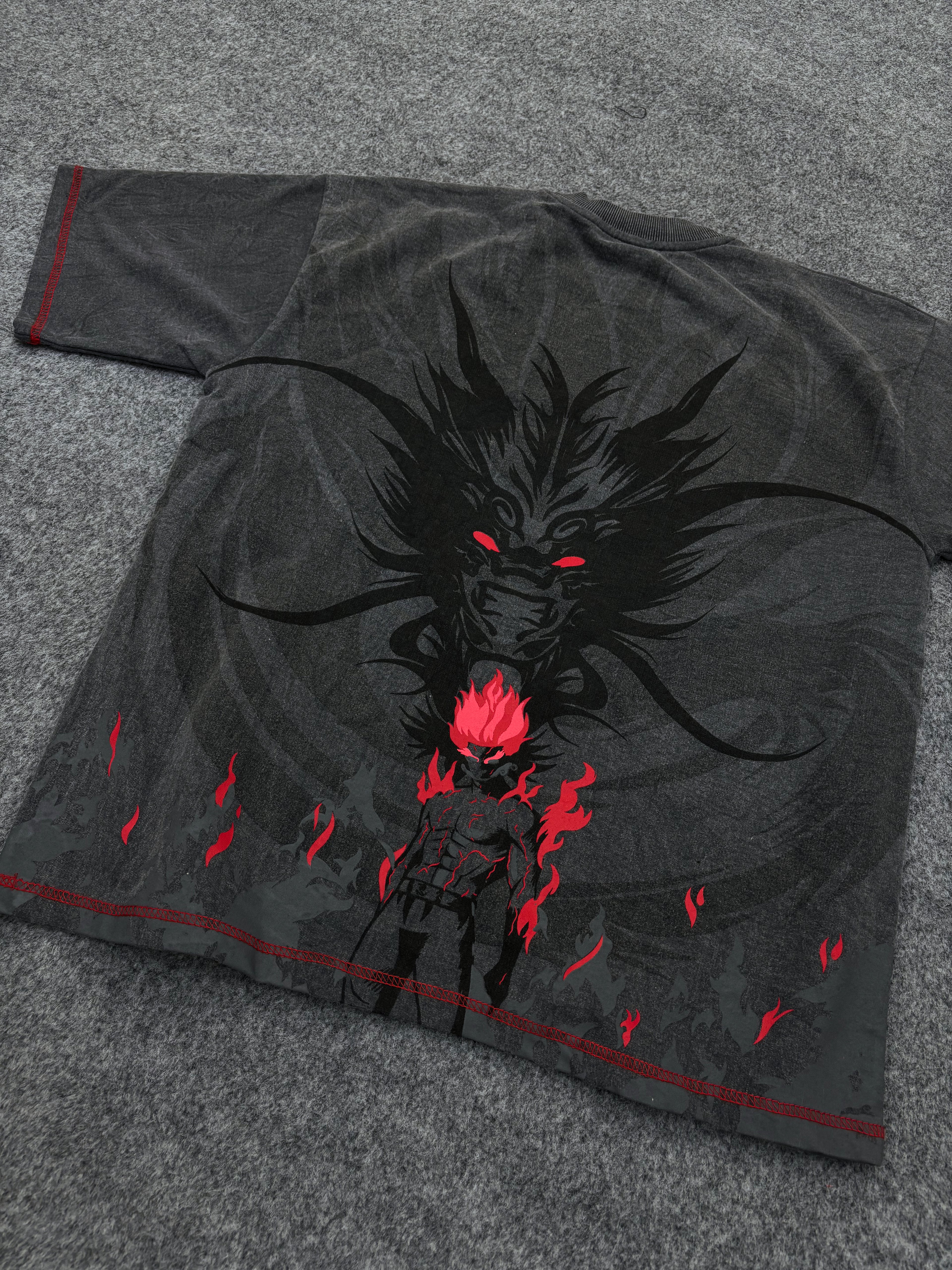 MIGHT GUY RED BEAST OVERSIZED T-SHIRT