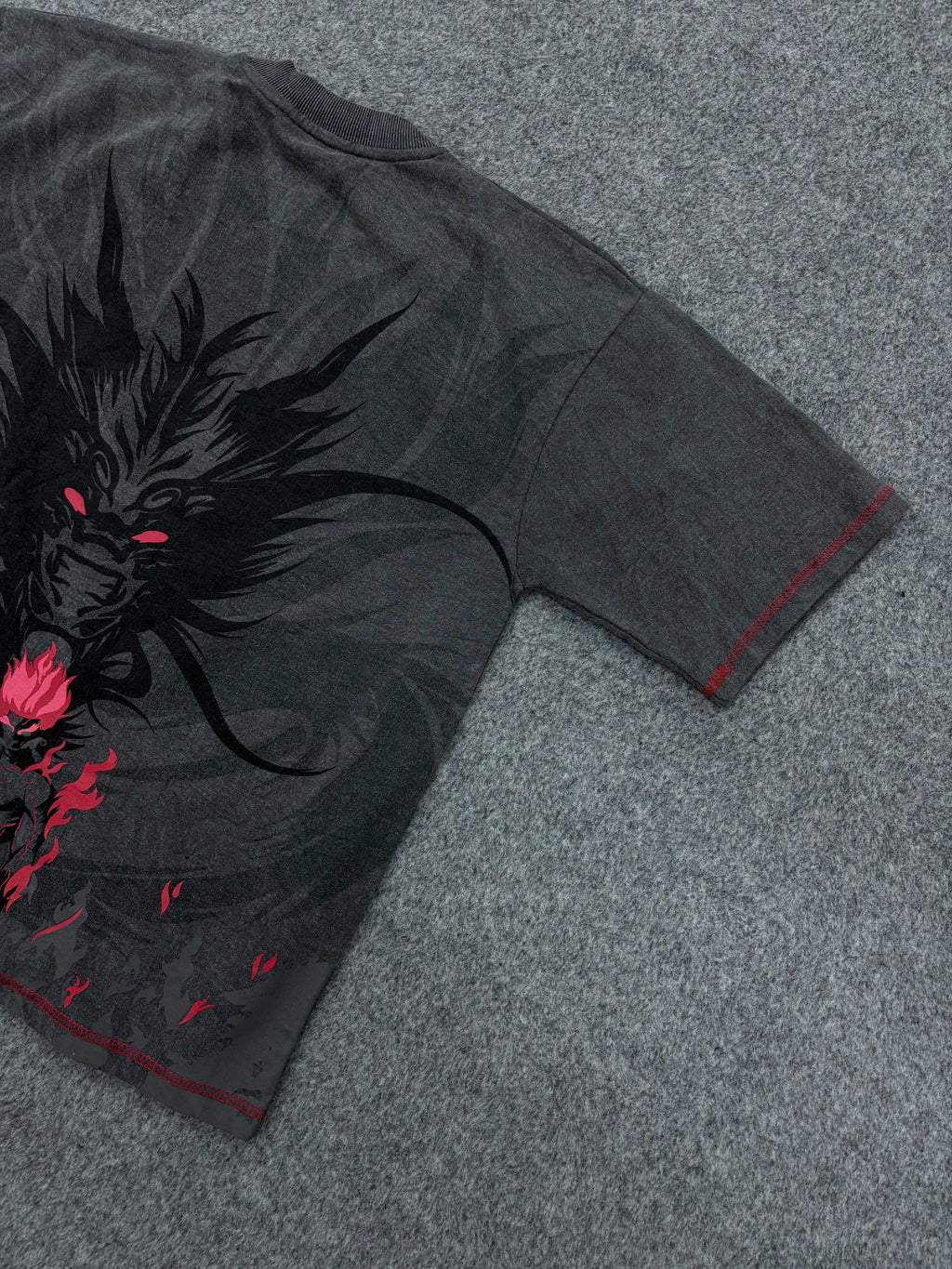 MIGHT GUY RED BEAST OVERSIZED T-SHIRT